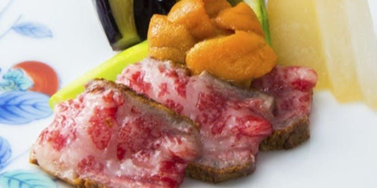 名物「仙台牛肩ロース炙り」、トリュフご飯など全7品＋獺祭など2時間半飲み放題