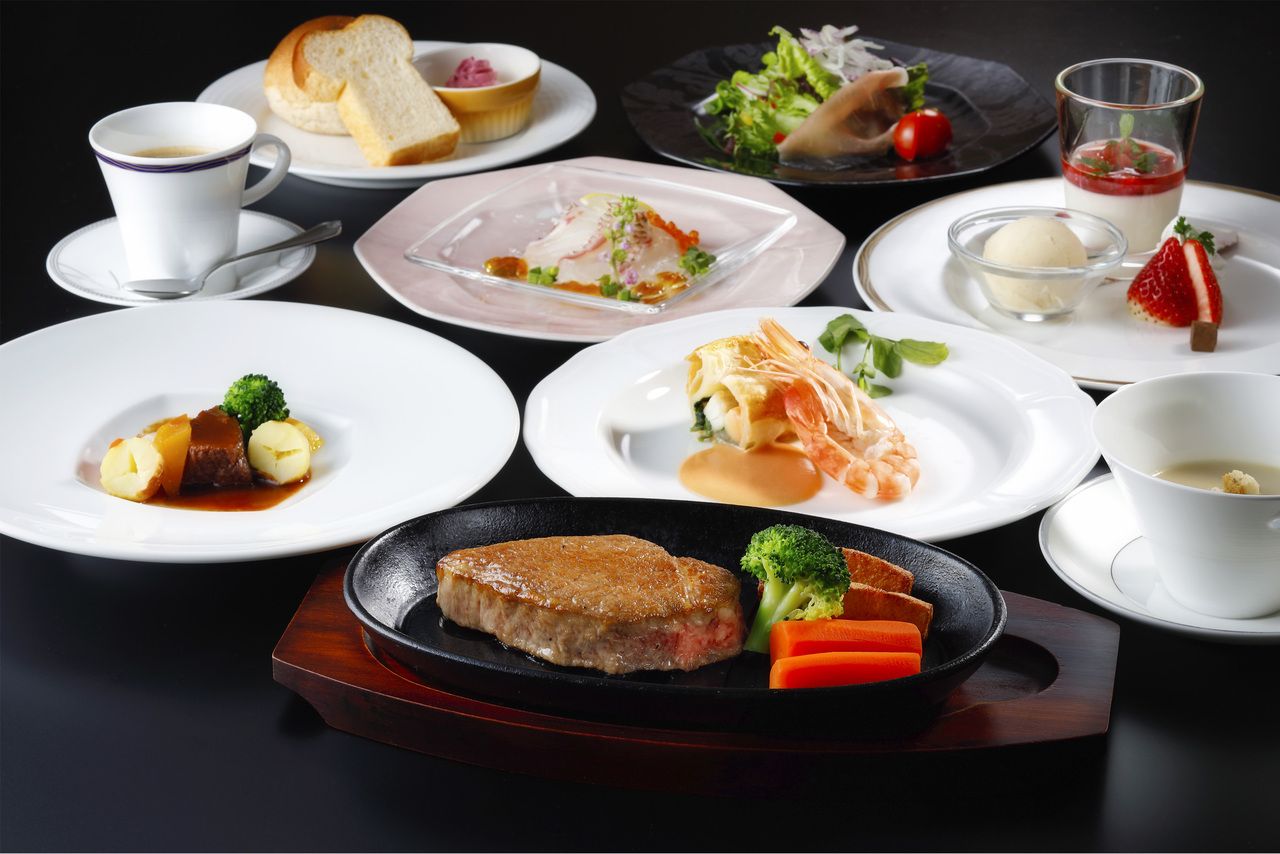 HorI. Specially selected Japanese black beef  steak course 
