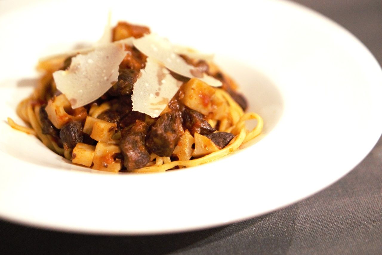 【お得なランチセット】牛ほほ肉と加賀蓮根のボロネーゼ