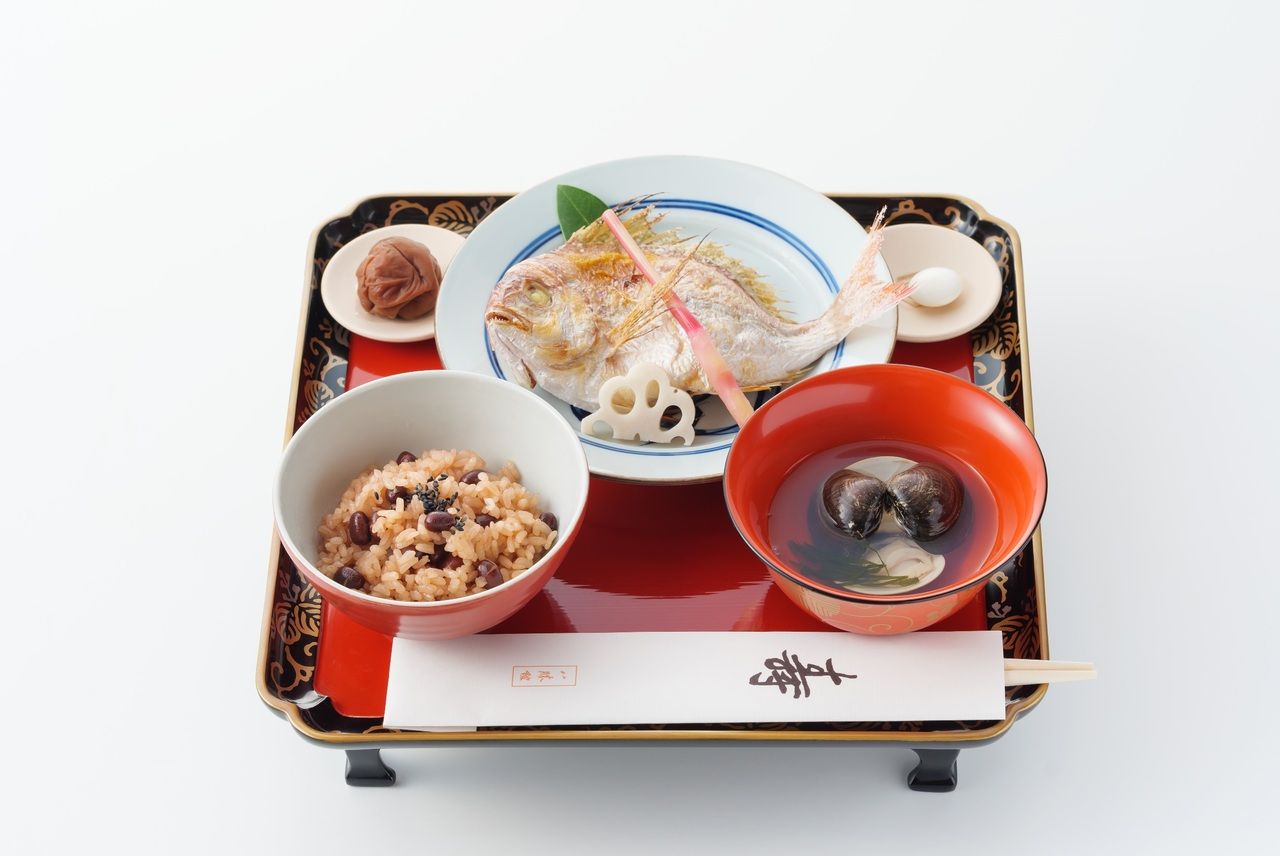 First meal ceremony for a new baby