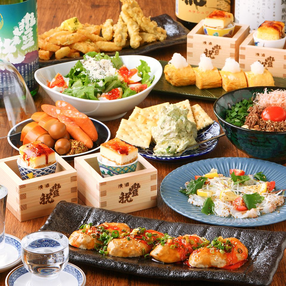 【女子会/デート】チーズつくねや生タコのカルパッチョなど女性向けプラン4,200円（飲放込）