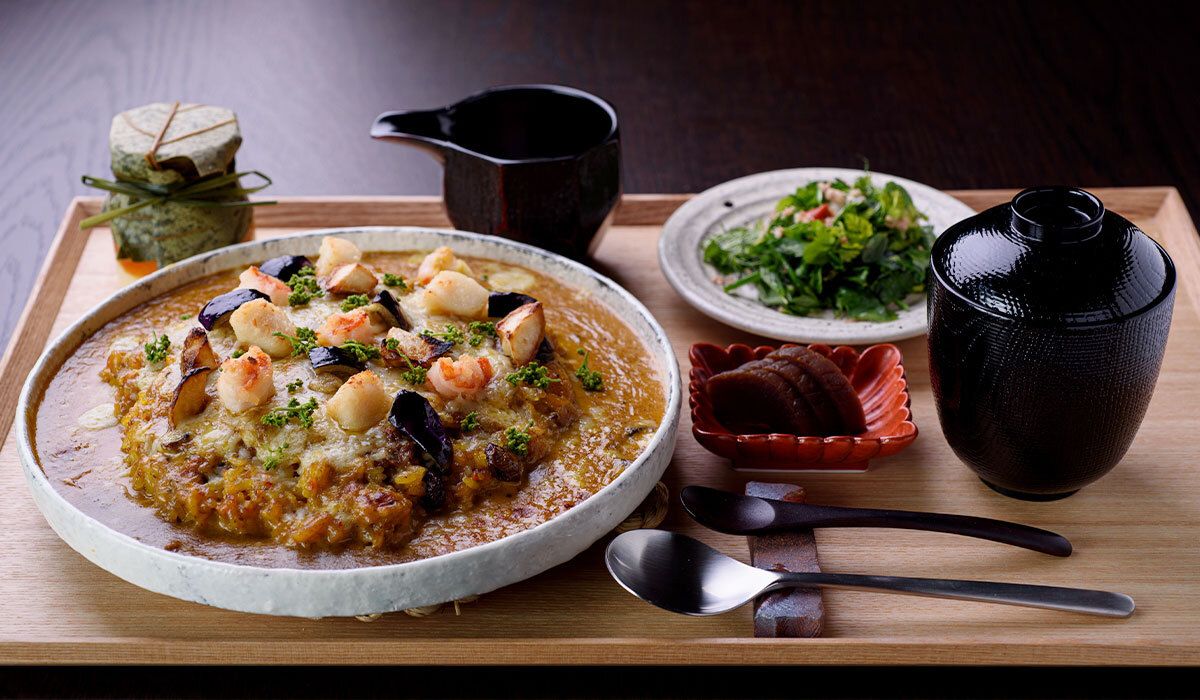 Baked Curry Infused with Japanese Herbal Aromatics￥2,000