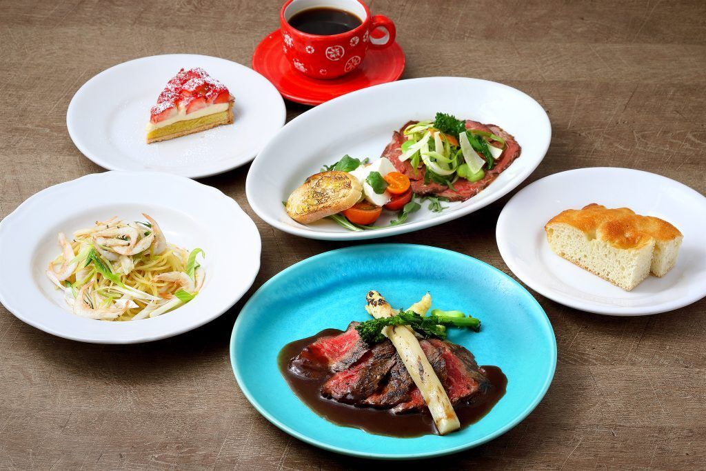 [Official Lowest Price Guarantee] 4,800 yen GS included shorthorn wagyu beef lunch course