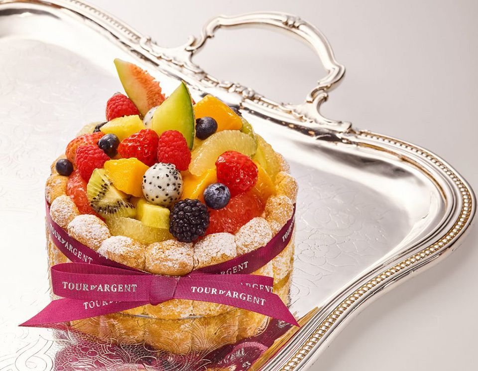 【※Option】Charlotte Champagne-Bavarois aux fruits frais