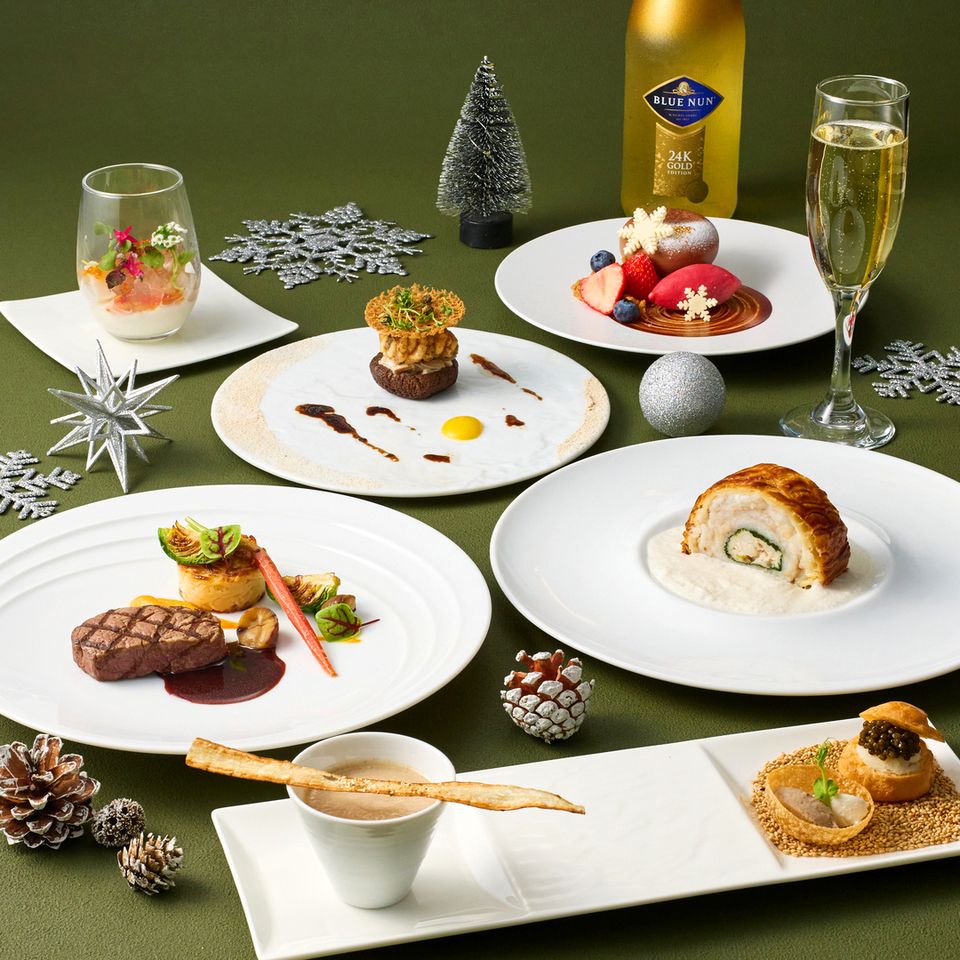 [Gold] Abu's casual Christmas dinner + 1 glass of sparkling wine + standard all-you-can-drink