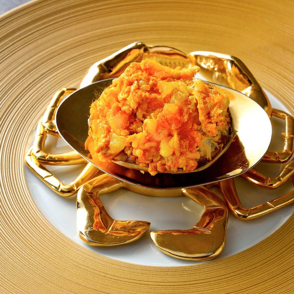 （런치 & 디너）[상하이 게 코스(수컷 게)] 백자(수컷의 진한 내장)와 게살이 듬뿍 들어갑니다! 진득하고 깊은 풍미를 지닌 수컷 게의 백자는 감칠맛이 풍성합니다…