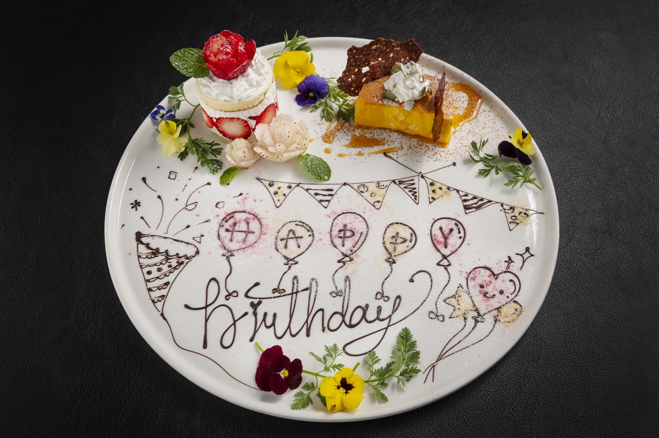 [Anniversary Lunch Course] Recommended for birthdays and anniversaries! 7 dishes including Sukiyaki truffle rice + champagne toast