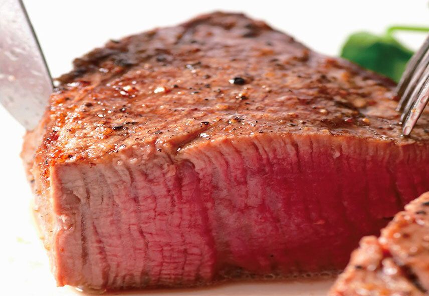 Plat de filet de bœuf local spécialement sélectionné