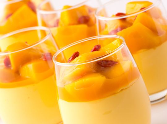 【Take Out】Fresh Mango Pudding 4 piece