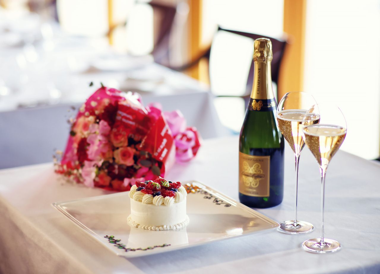 【Lunch】 ~イリス~ お祝いプラン（パティシエ特製ケーキ付き）