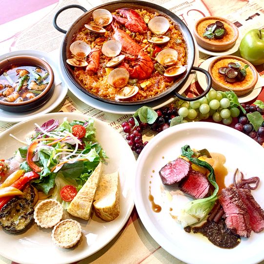 HP予約限定!!【ベストレートプラン｜ランチ】プリフィックスシェアランチコース《乾杯スパークリングorノンアルカクテル付き》2,750-