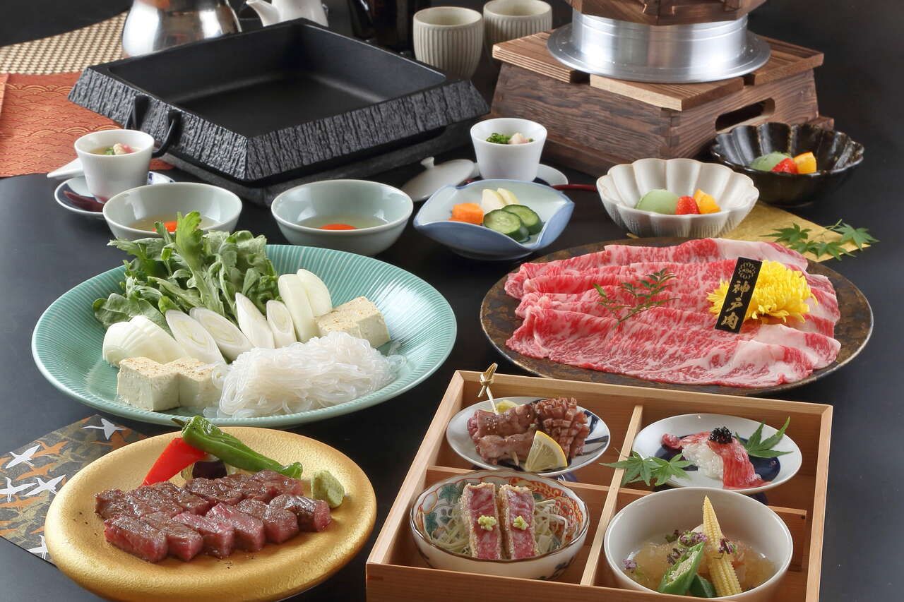 Premium Kobe beef sukiyaki course