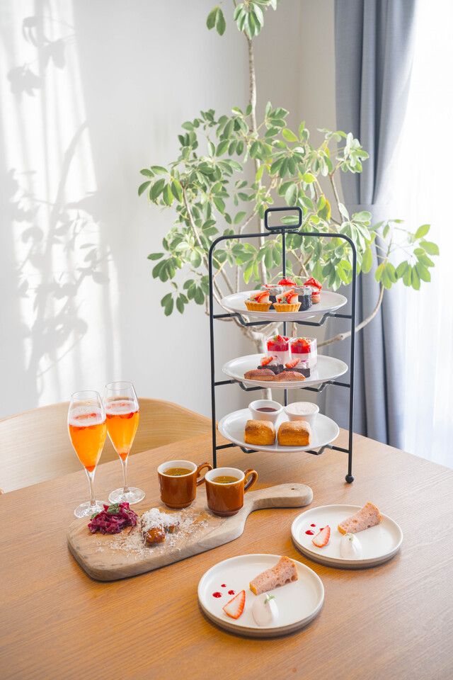 【Shine Muscat Afternoon Tea】+ Cafe Free& Autumn Drink