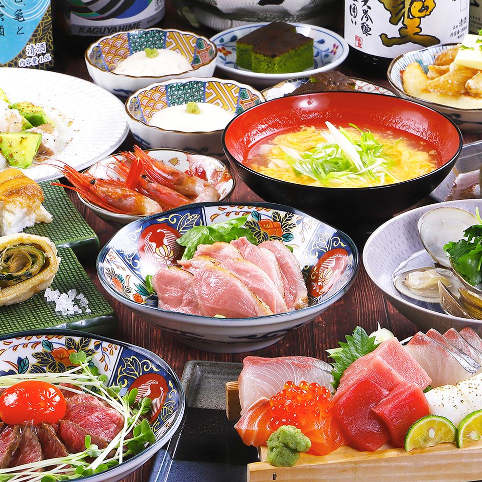 [Easy drinking party] A banquet course perfect for a drinking party, including grilled local chicken and seafood bowls ★ 4,500 yen with all-you-can-drink