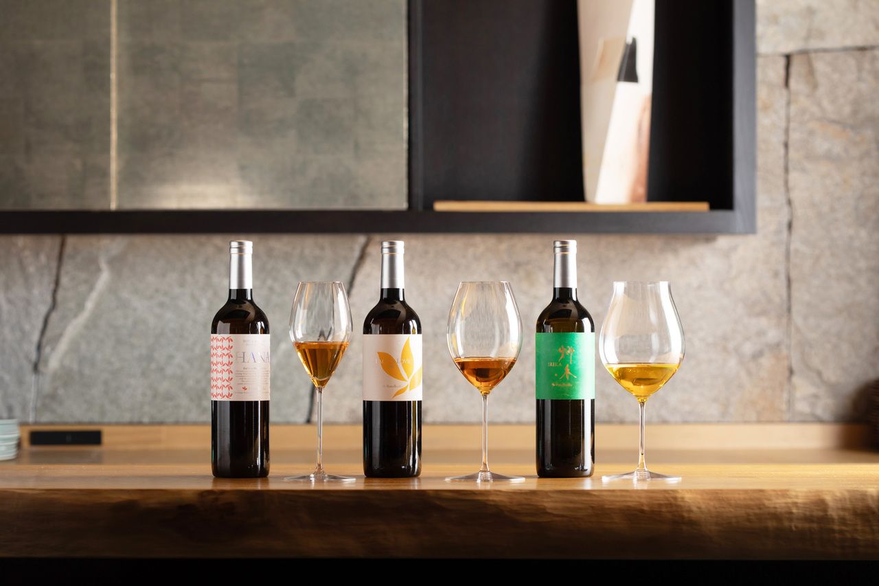 包含温石/ Onjaku 招牌料理『箱庭』(Hakoniwa)的午餐套餐，共6道料理，並附3杯葡萄酒搭配