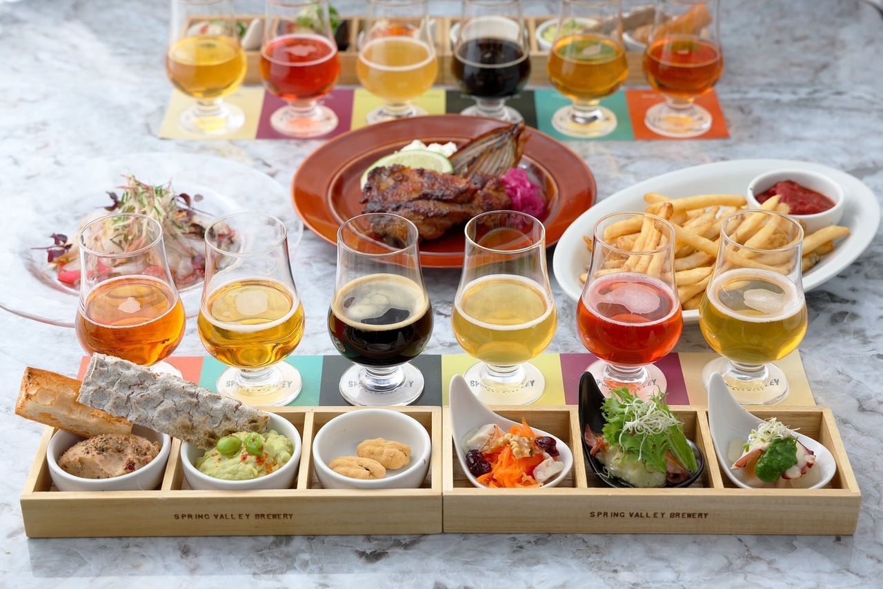 [Enjoy Free Flow!] "CRAFT TAPAS COURSE" Beer Flight (6 types) + 8 standard beers, 2 hours of free flow: 6,500 yen