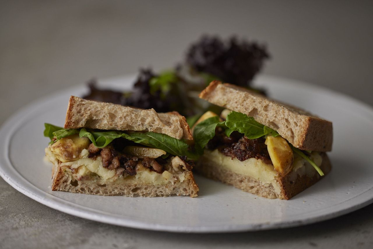 パルフェバンビ付きサンドイッチランチ〜栗とゴルゴンゾーラのサンド〜【 ¥4,650円(税別) 】