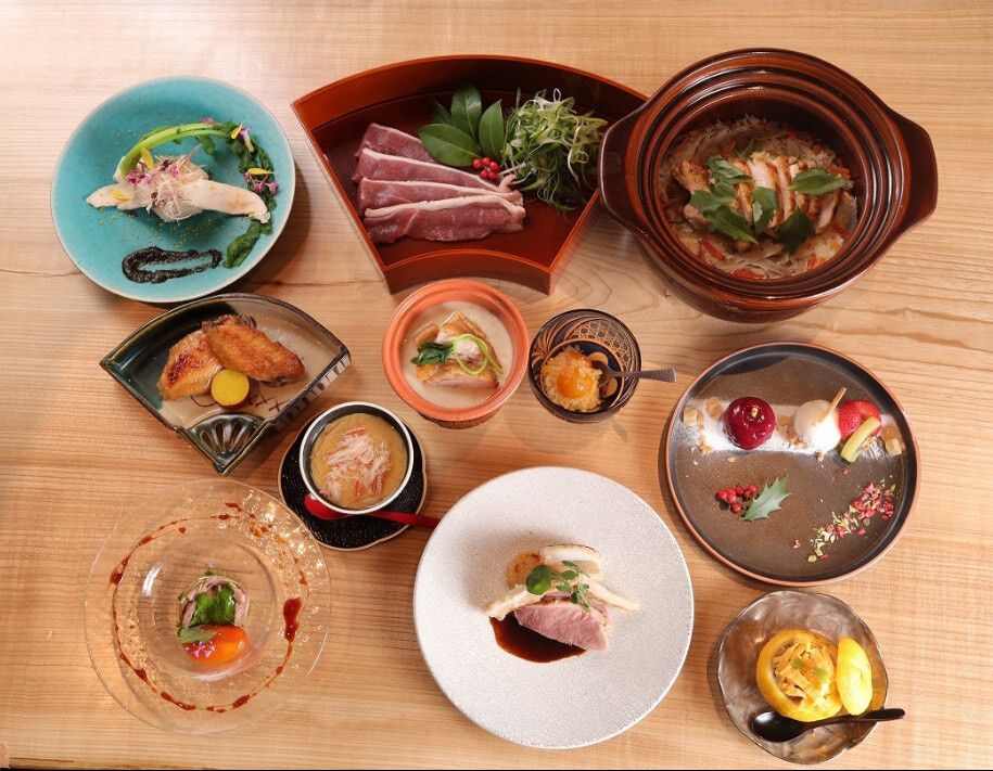 Chicken kaiseki — "Ume" 