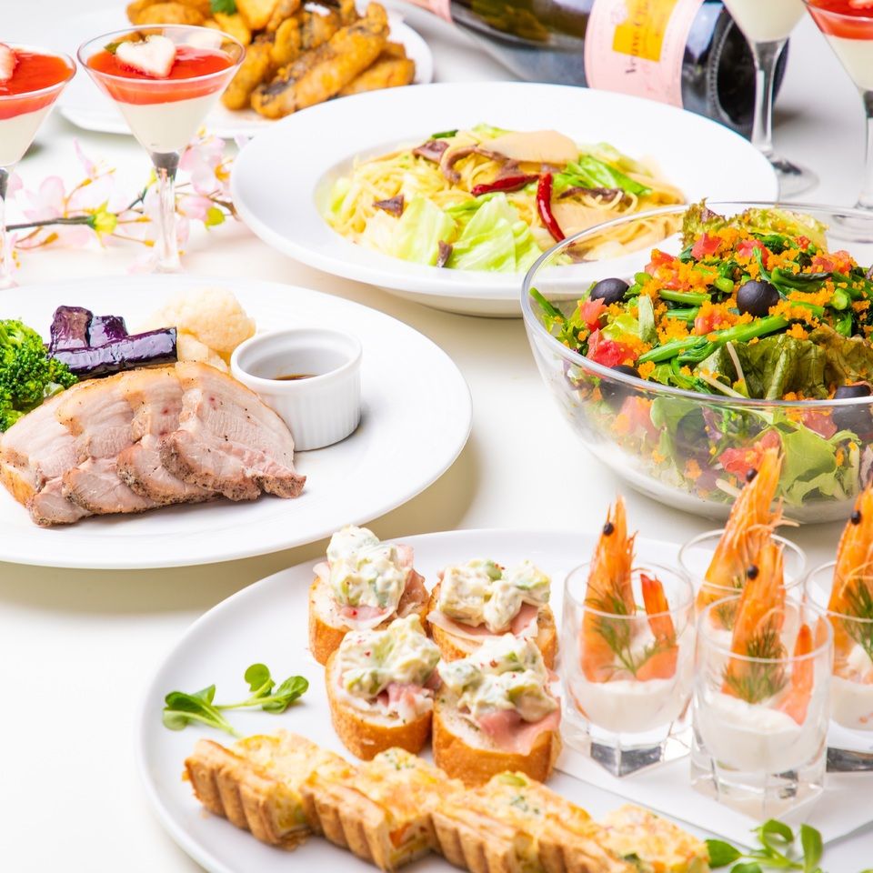 【SPRING COURSE】～ダーツ＆カラオケ個室～カジュアルコース2時間/料理8品/6,150円（税込）