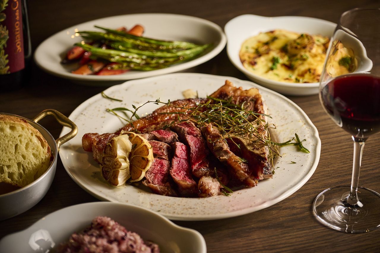 ディナーグリルコース【国産牛サーロイン ビステッカ】