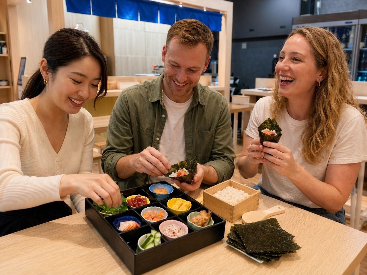 El yapımı sushi deneyim seti