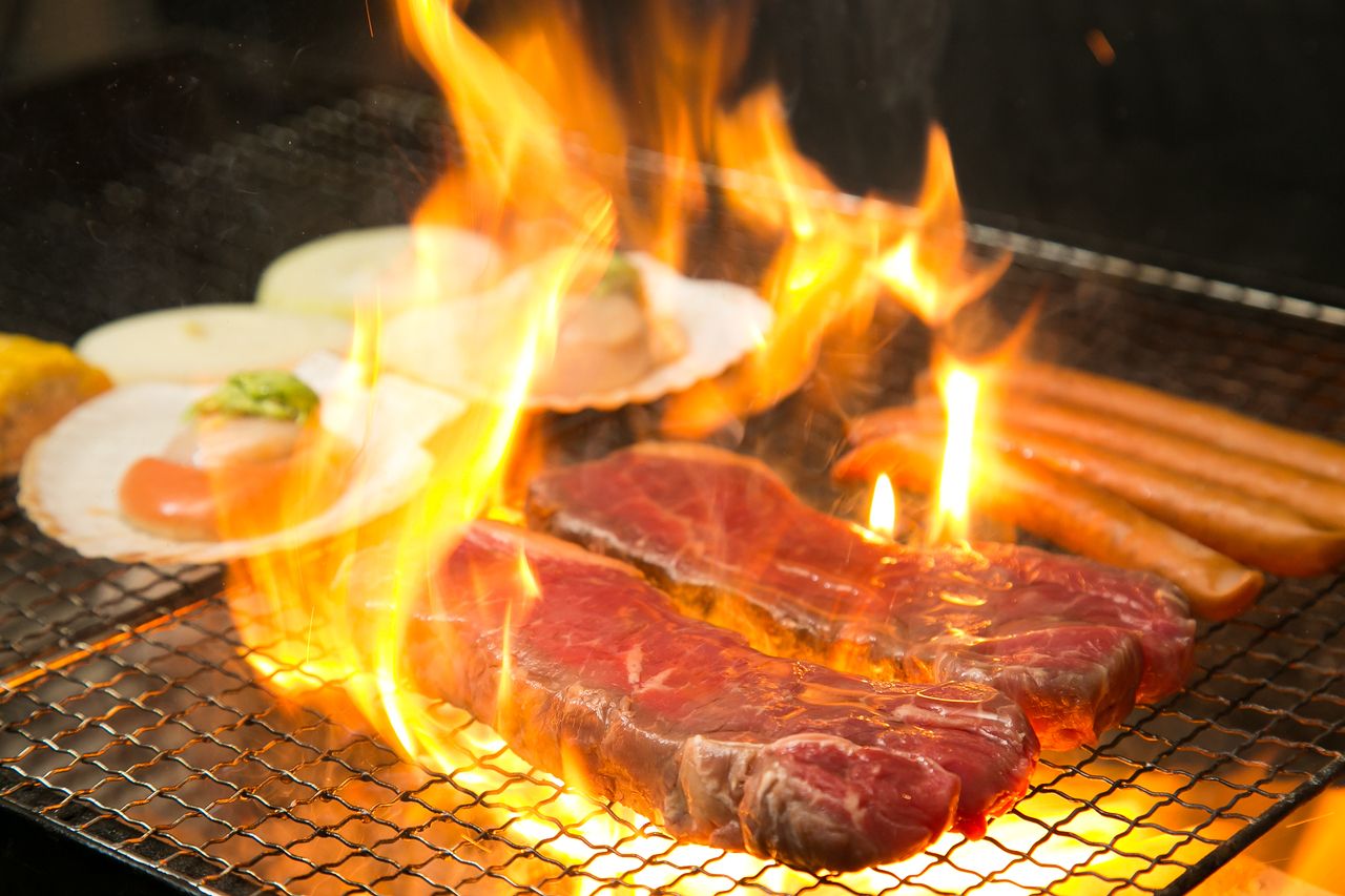 Golden Week Dinner Only: All-You-Can-Eat Kyushu-Produced Wagyu Beef Loin BBQ Plan