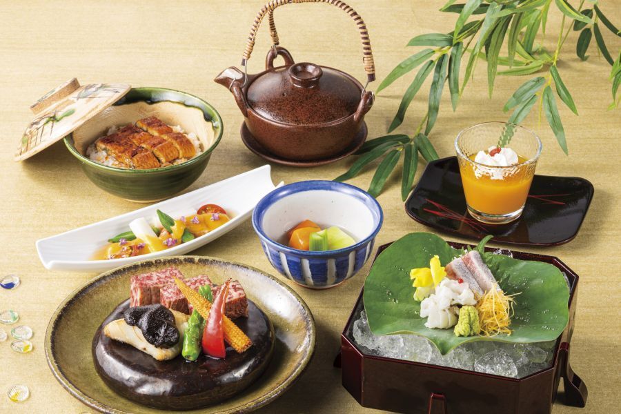 【7月】鰻と牛サーロイン御膳（ランチ）+抹茶葛餅付