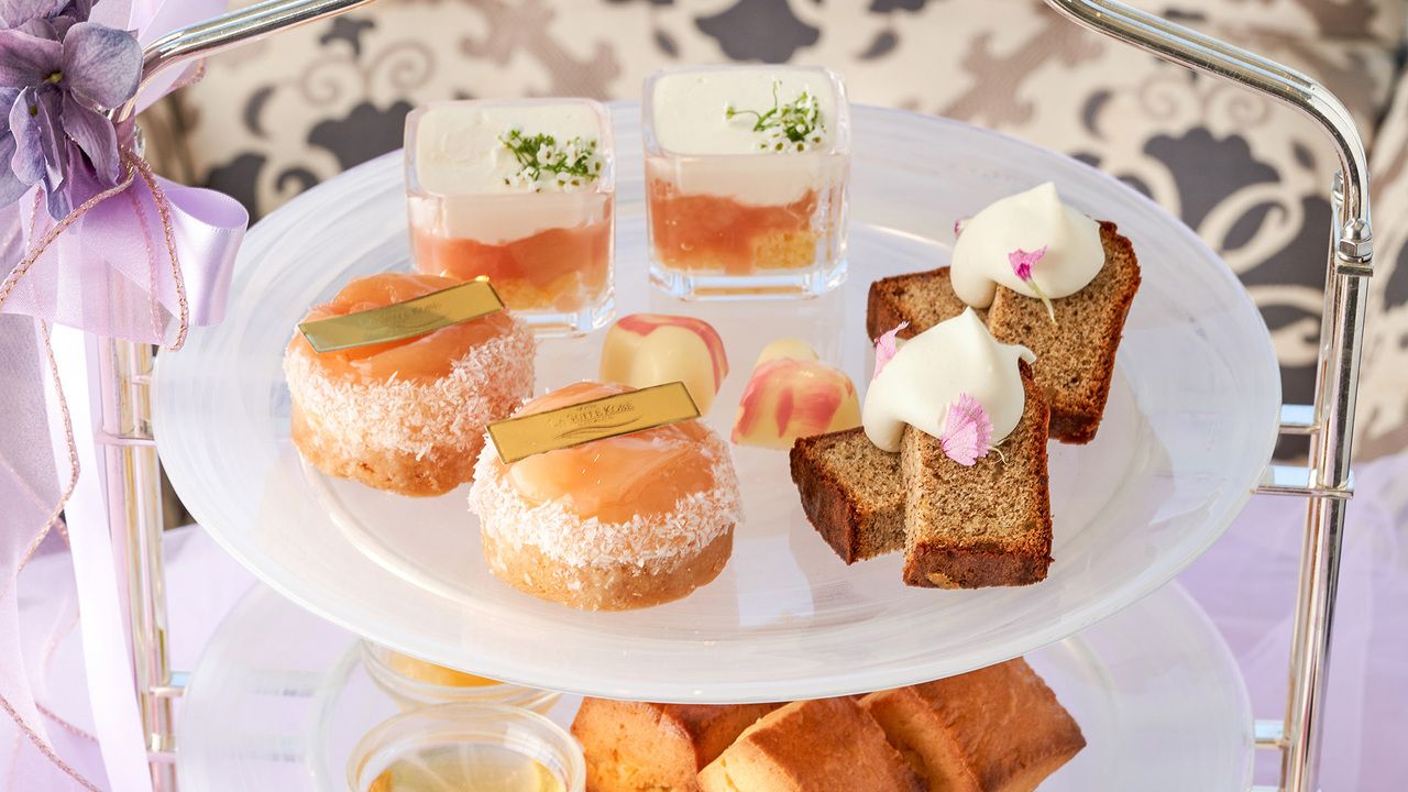 【Peach Afternoon Tea】카페도 자유! 로제 스파클링 와인 포함