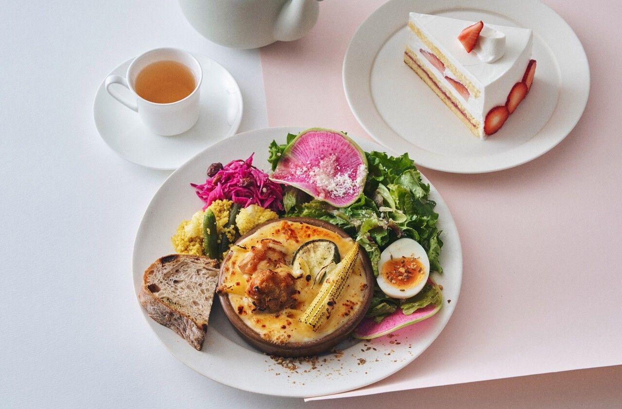 [Special Lunch with Dessert & Drink] White Ginger Gratin with Young Chicken and Summer Vegetables