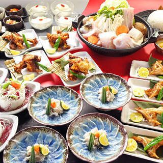 July 1st - August 31st [Recommended for those who want to fish and enjoy a little bit of delicious fugu (pufferfish) cuisine!] Fugu course only: 7,150 yen (tax included) ☆ With all-you-can-drink: 8,500 yen (tax included) ☆