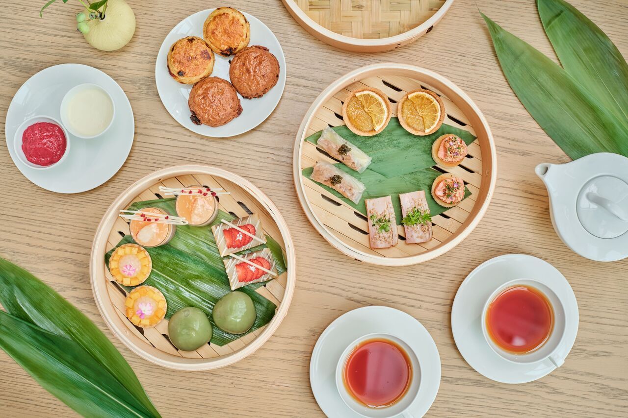 【Early Bird until July 31】 Discover Shanghai Beyond Borders Afternoon Tea  with a Glass of Sparking Wine Counter Seating