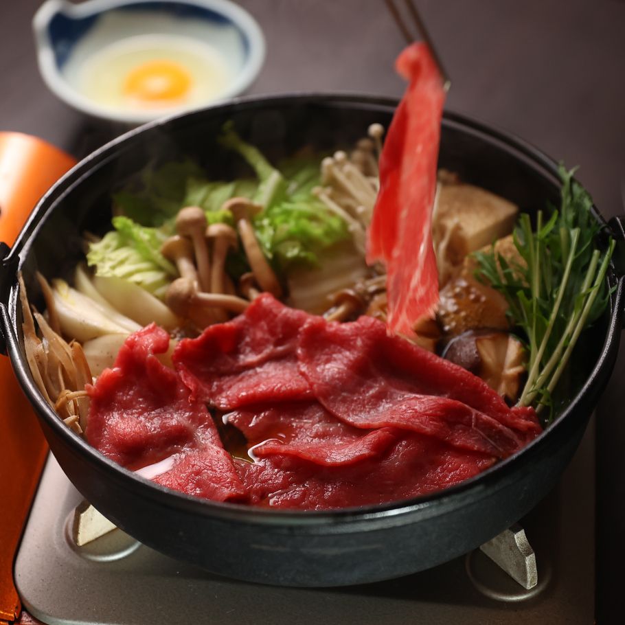 Kobe Beef 200g Lean Sukiyaki Set (4 Items Total) — "Manpuku" Hearty Portion for Meat Lovers!