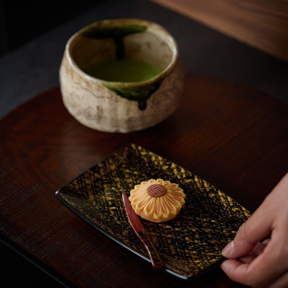 Japanese-Western fusion, seasonal assiette dessert course (alcohol pairing)