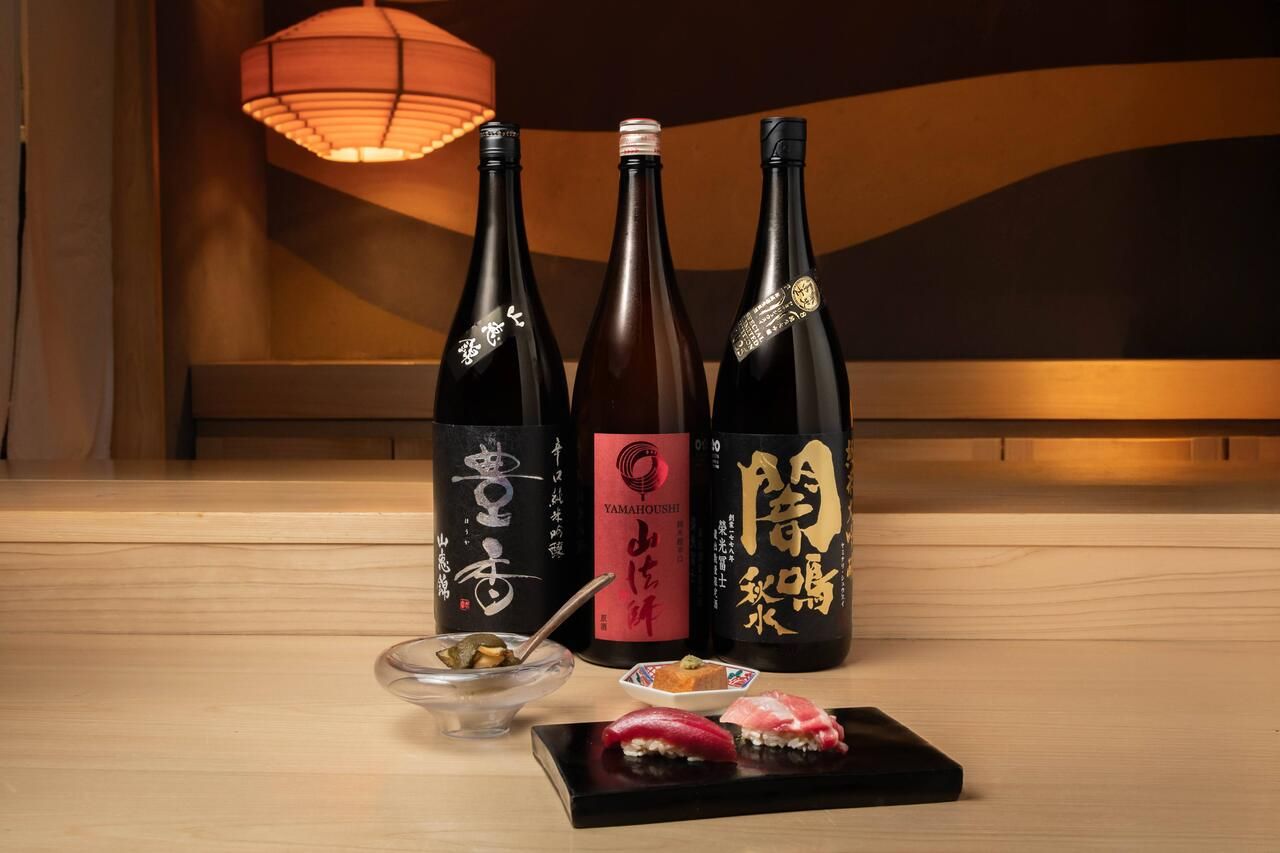 [All-You-Can-Drink/Omakase Course] 15 dishes to enjoy the changing seasons and sake (9 nigiri pieces/5 appetizers/one bowl dish)