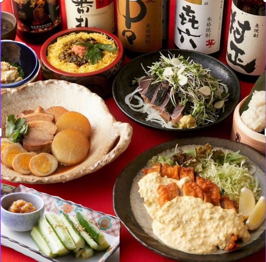 ボリューム◎うまかもんコース　【2H飲み放題付】8品4,500円（税込）