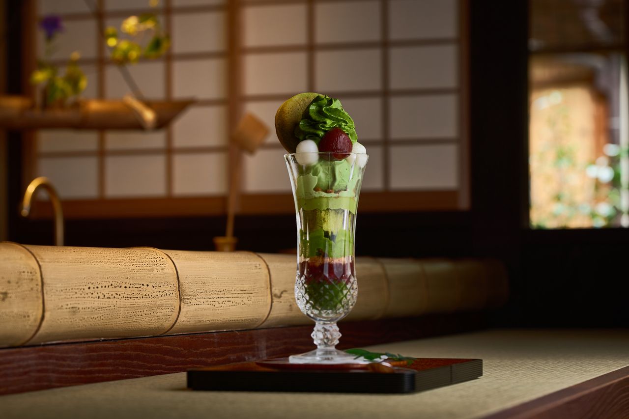 Parfait au matcha Shimizu – avec boisson