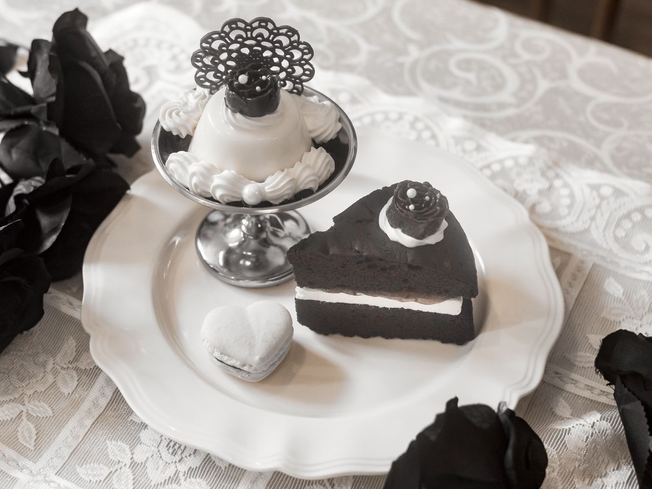 黒薔薇のヴィクトリアケーキset