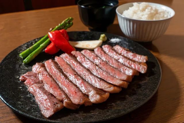 Wagyu Steak & Sandwich (Halal Vegan Gluten Free) Kyoto Shijo Restaurant