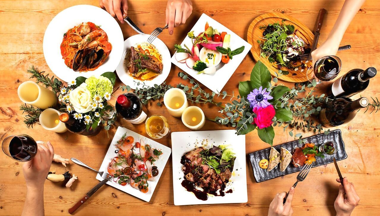 【120分まるまる飲み放題付】前菜4品・特製パスタ・特選メイン料理・本日のドルチェがついたスペシャルコース！