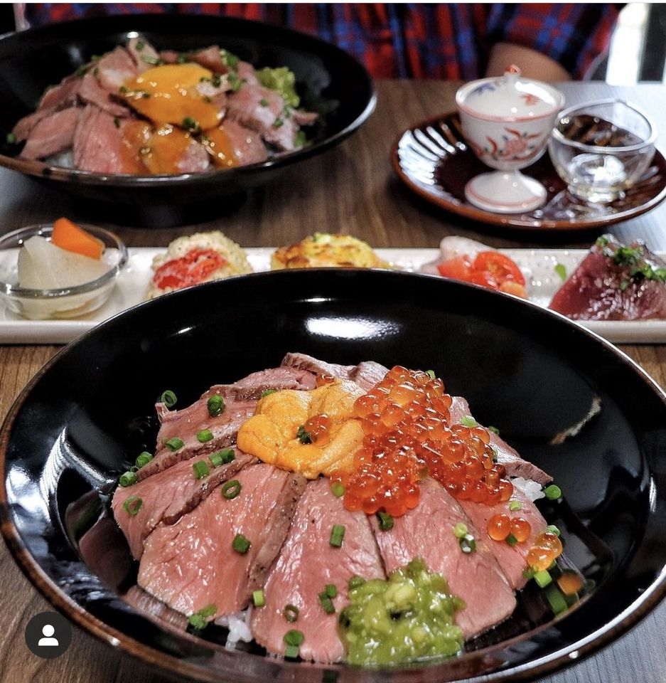 海鮮、肉まぶしセット