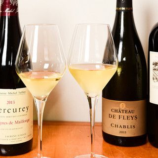 【オプション】ワインペアリング シャンパーニュ+ワイン4種(410ml)