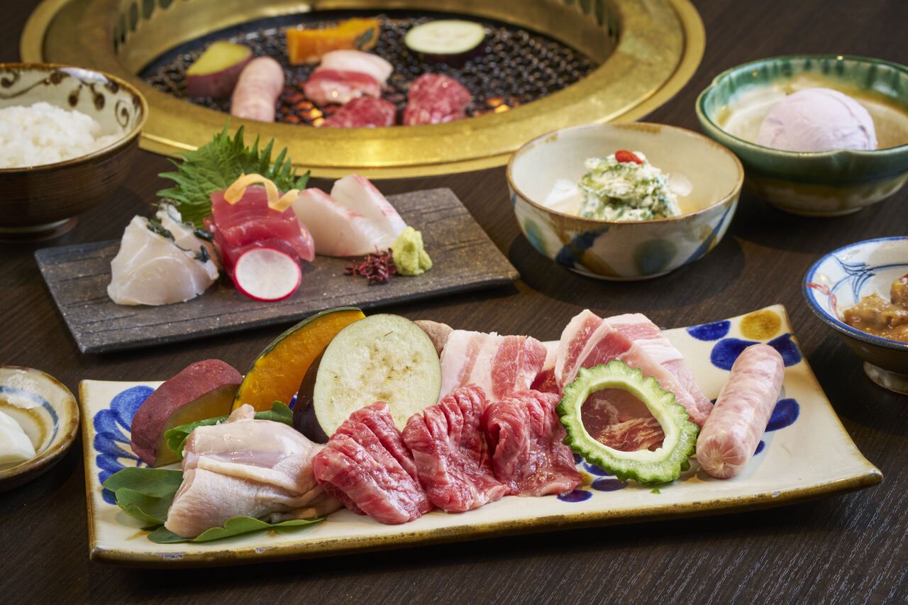 炭火焼コース～エイサー～