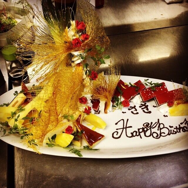 誕生日・記念日デザートプレート