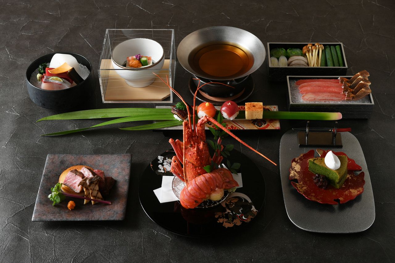 SAMURAI Course (Snow crab shabu-shabu/ Spiny lobster tempura/Steak etc)