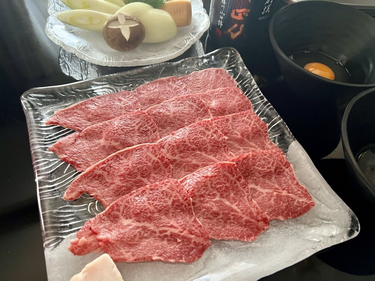 ランチ限定【山形牛A5　桃会席】山形牛A5もも肉～すき焼き又はしゃぶしゃぶ　8,800円☆個室も有り