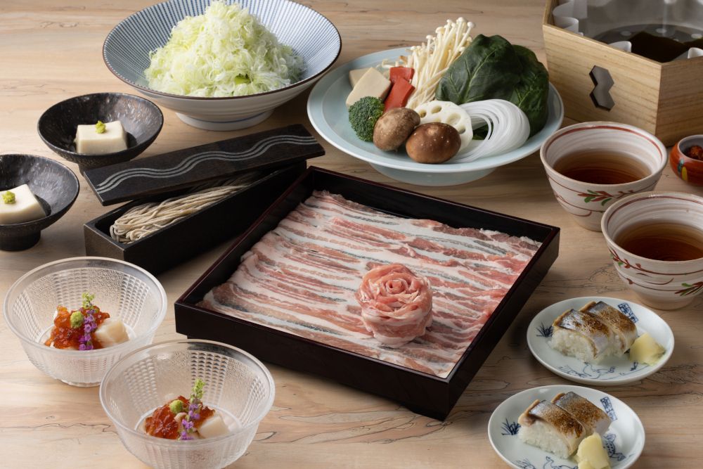 For welcoming and farewell parties, [Carefully selected pork] dashi shabu kaiseki course "Murasaki"