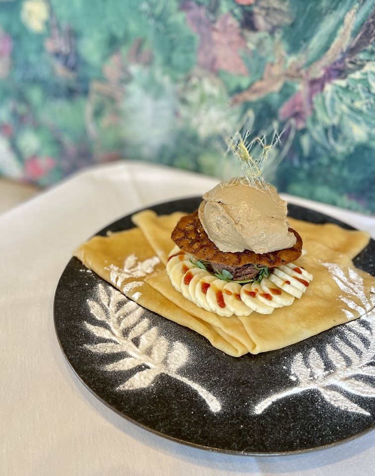 Tee, Banane und Schokolade