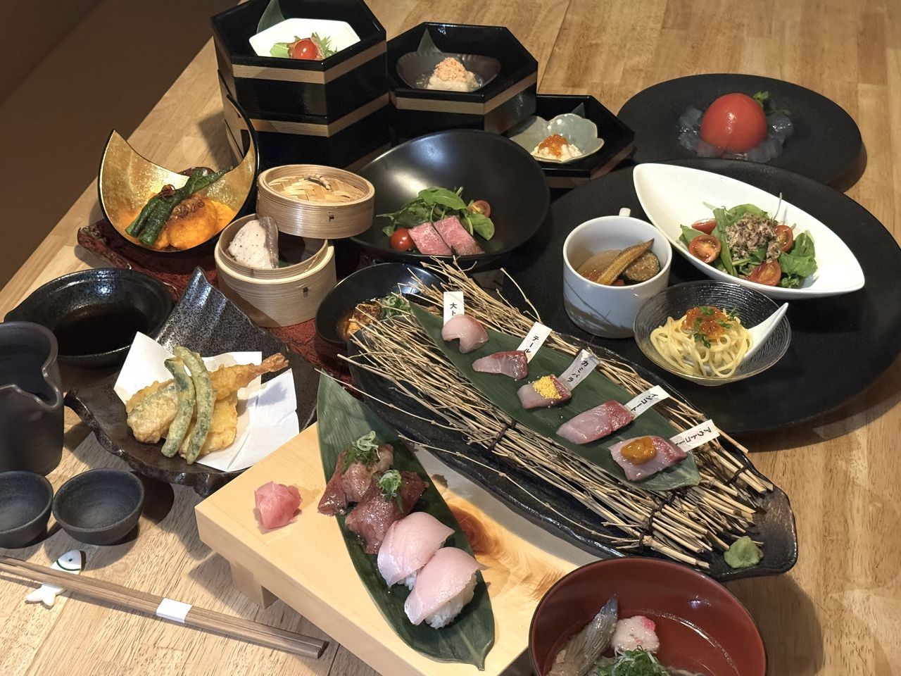 [Dinner] Best full course of ice-juku yellowtail and Yamagata beef