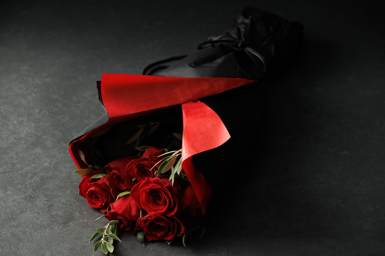 ≪option≫花束・赤基調　4000円～