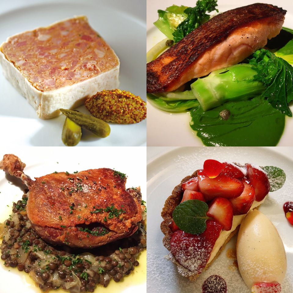 Weekend Lunch Menu C Appetizer + Fish dish + Main dish + Dessert